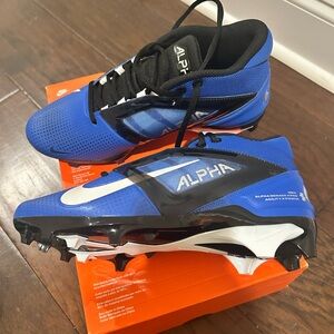 Nike alpha menace 4 pro hyper royal/white baseball cleats size 9 men